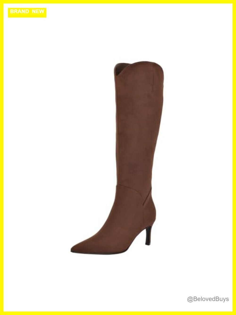 Knee-High Suede Stiletto Heel Pointed Toe Zip Boots